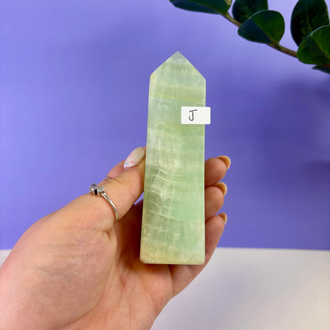 Pistachio Calcite Tower
