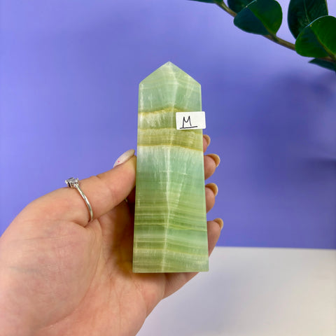 Pistachio Calcite Tower