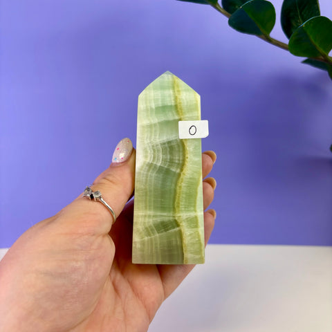 Pistachio Calcite Tower