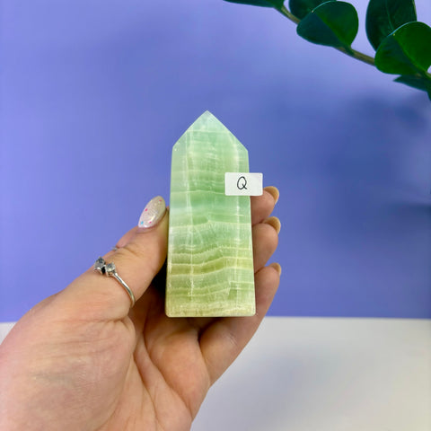Pistachio Calcite Tower