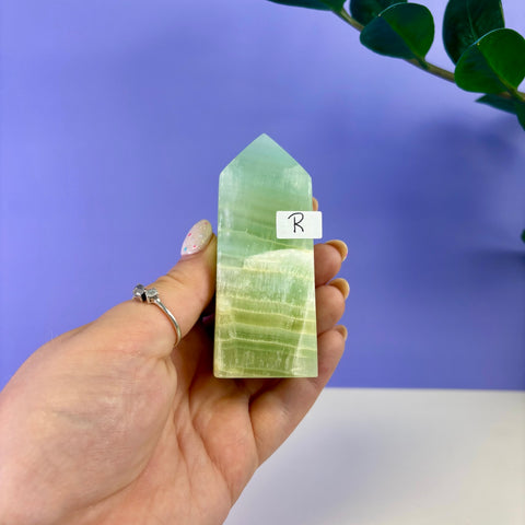 Pistachio Calcite Tower