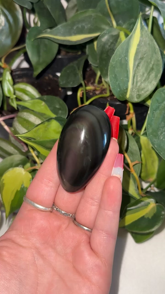 Rainbow Obsidian Palm Stone