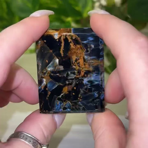 Rare Namibian Pietersite Tile - E