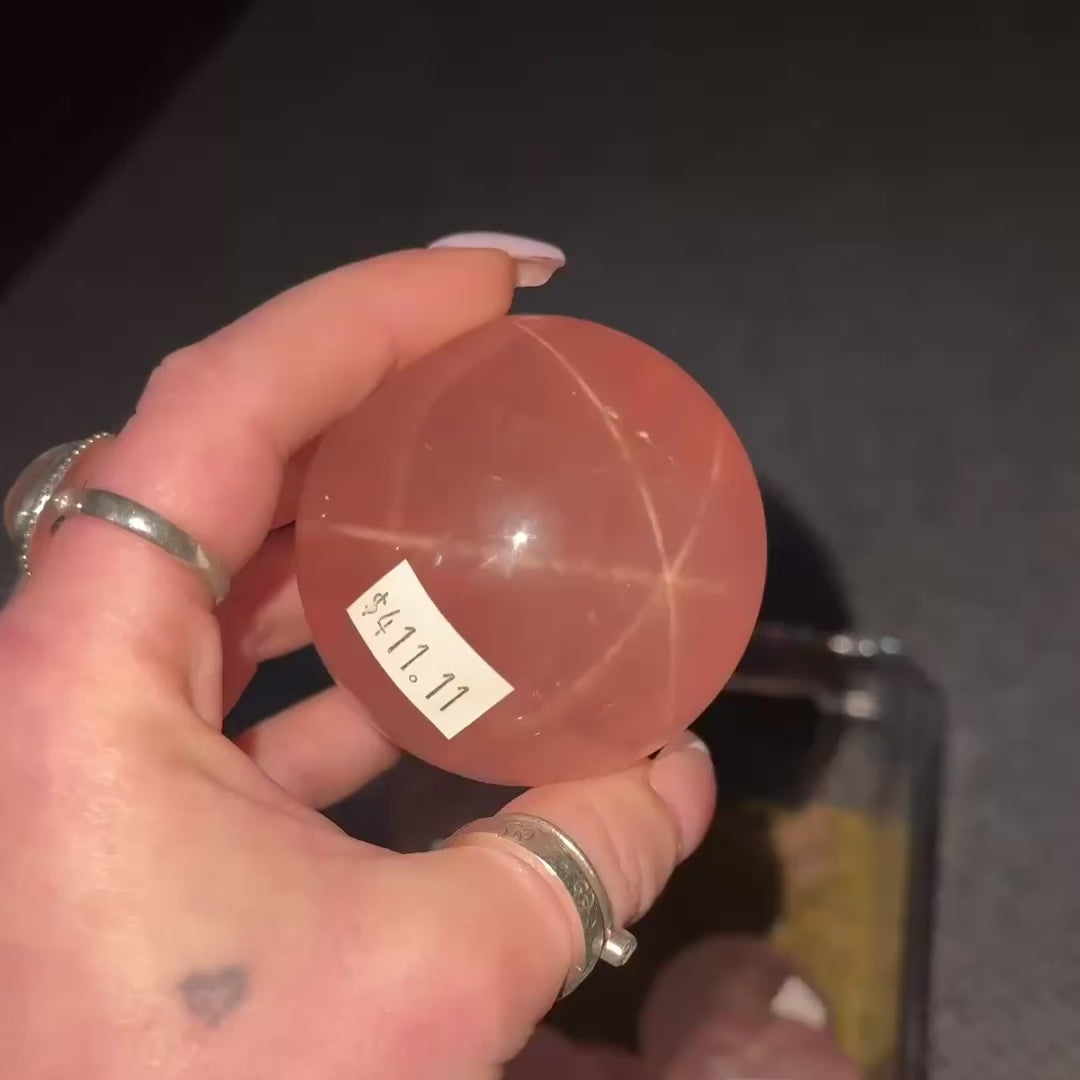 天然石 桜瑪瑙樽型パーツ ピンクマイカ SALE中 Mozambique Rose Quartz Sphere – Kenna's Crystals