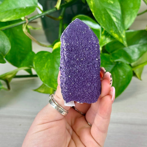 Purple Fluorite On Quartz 122 7 - Kenna's Crystals from TikTok