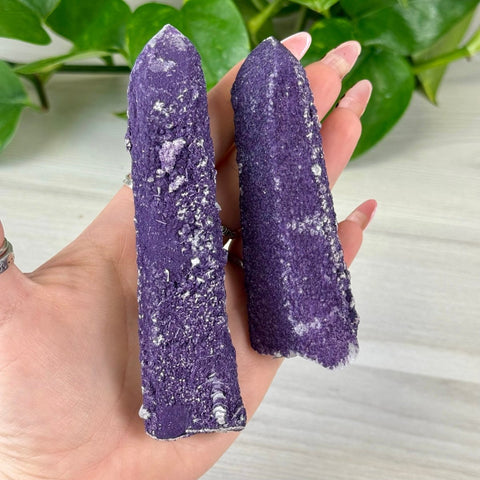 Purple Fluorite On Quartz 144 9 - Kenna's Crystals from TikTok