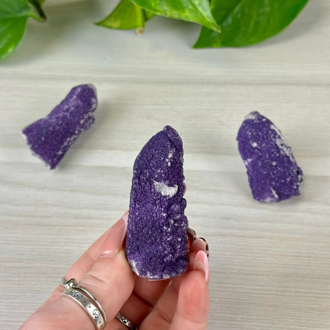 Purple Fluorite On Quartz 66 3 - Kenna's Crystals from TikTok