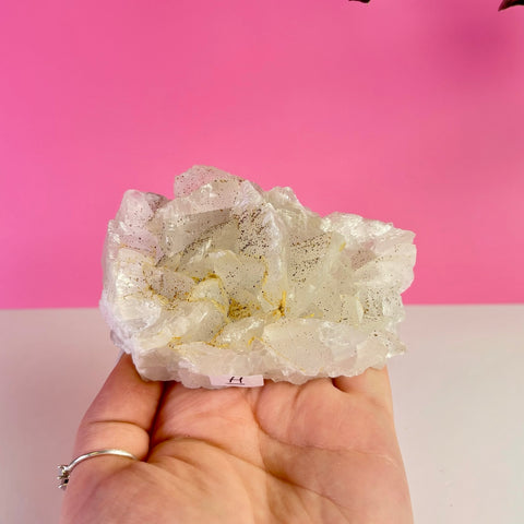 Pyrite On Calcite Specimen (UV)