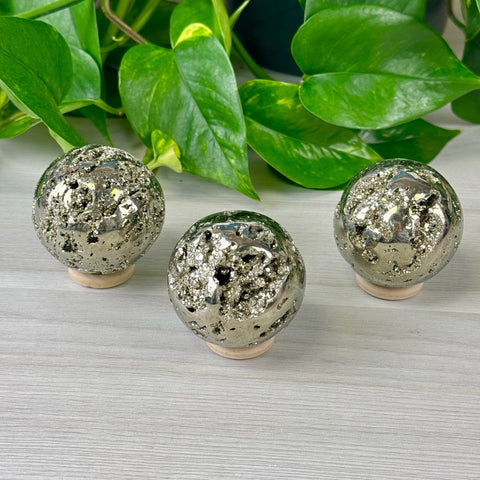 Pyrite Sphere 66 2 - Kenna's Crystals from TikTok