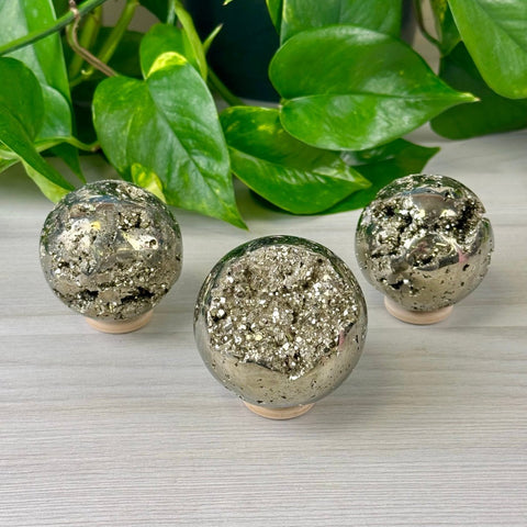 Pyrite Sphere 88 4 - Kenna's Crystals from TikTok
