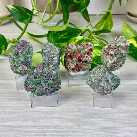 Pyrope Garnet on Chrome Diopside Specimen 111 10 - Kenna's Crystals from TikTok