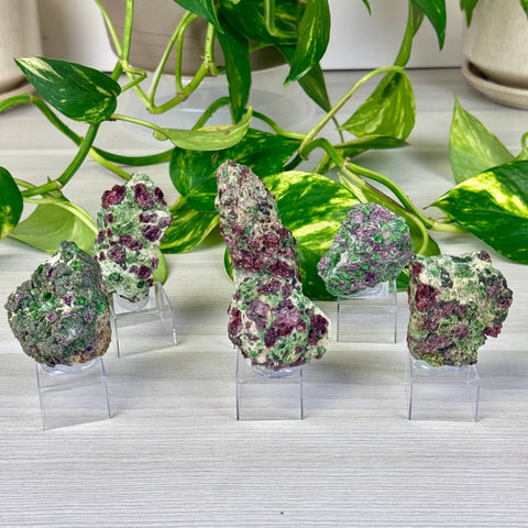 Pyrope Garnet on Chrome Diopside Specimen 66 6 - Kenna's Crystals from TikTok