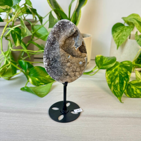 Rainbow Amethyst Egg with Custom Stand A2 27 - Kenna's Crystals from TikTok