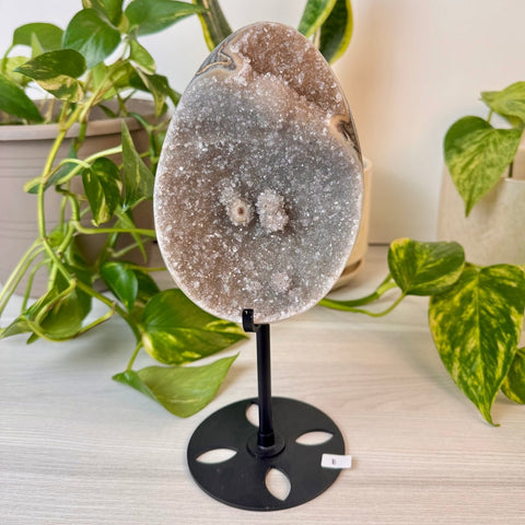 Rainbow Amethyst Egg with Custom Stand E 5 - Kenna's Crystals from TikTok