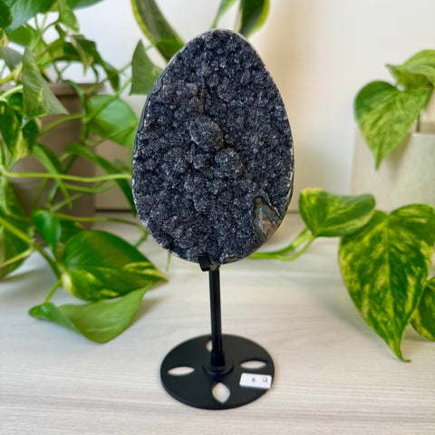 Rainbow Amethyst Egg with Custom Stand F2 32 - Kenna's Crystals from TikTok