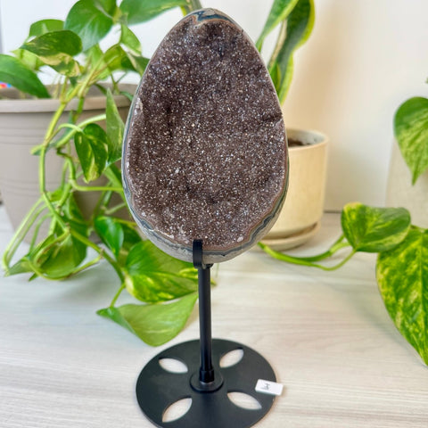 Rainbow Amethyst Egg with Custom Stand I 9 - Kenna's Crystals from TikTok