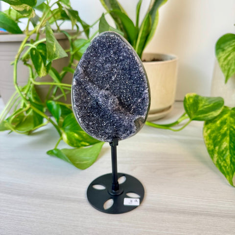 Rainbow Amethyst Egg with Custom Stand I2 35 - Kenna's Crystals from TikTok