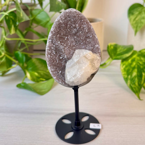 Rainbow Amethyst Egg with Custom Stand L2 38 - Kenna's Crystals from TikTok