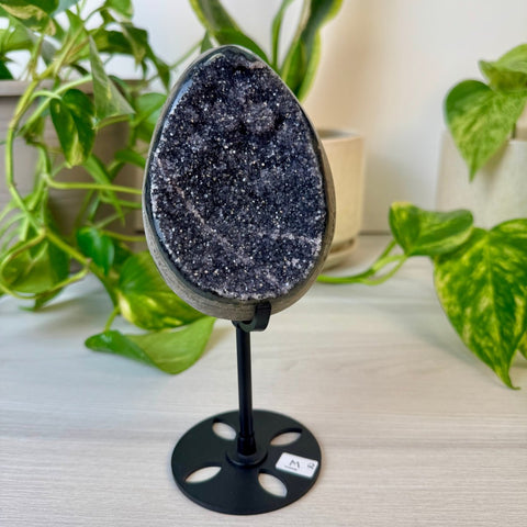 Rainbow Amethyst Egg with Custom Stand M2 39 - Kenna's Crystals from TikTok