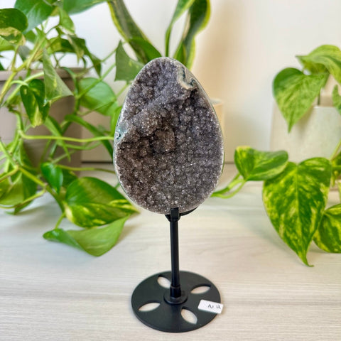 Rainbow Amethyst Egg with Custom Stand N2 40 - Kenna's Crystals from TikTok