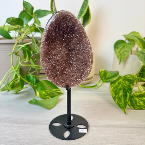 Rainbow Amethyst Egg with Custom Stand O 15 - Kenna's Crystals from TikTok