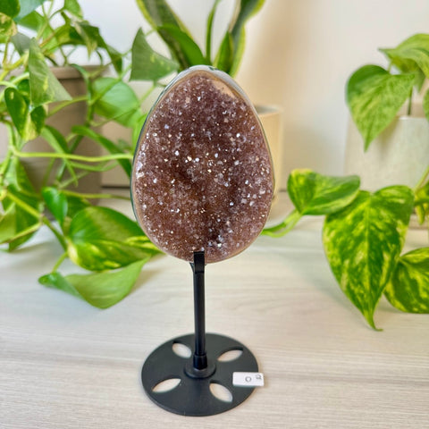 Rainbow Amethyst Egg with Custom Stand O2 41 - Kenna's Crystals from TikTok