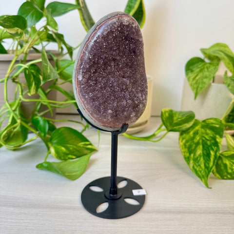 Rainbow Amethyst Egg with Custom Stand P 16 - Kenna's Crystals from TikTok