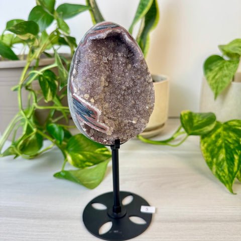 Rainbow Amethyst Egg with Custom Stand S 18 - Kenna's Crystals from TikTok