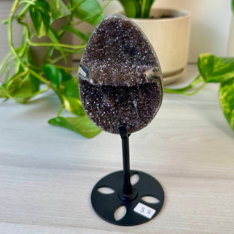 Rainbow Amethyst Egg with Custom Stand S2 45 - Kenna's Crystals from TikTok