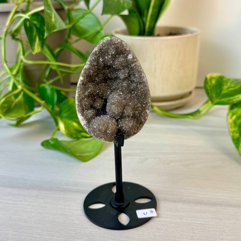 Rainbow Amethyst Egg with Custom Stand U2 47 - Kenna's Crystals from TikTok