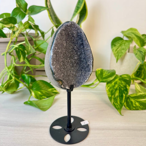 Rainbow Amethyst Egg with Custom Stand V 21 - Kenna's Crystals from TikTok