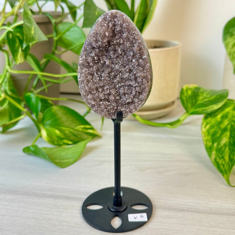 Rainbow Amethyst Egg with Custom Stand V2 48 - Kenna's Crystals from TikTok