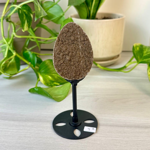 Rainbow Amethyst Egg with Custom Stand Y2 51 - Kenna's Crystals from TikTok