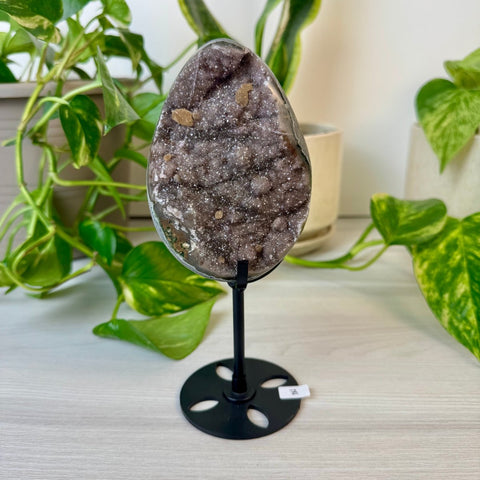 Rainbow Amethyst Egg with Custom Stand Z 26 - Kenna's Crystals from TikTok