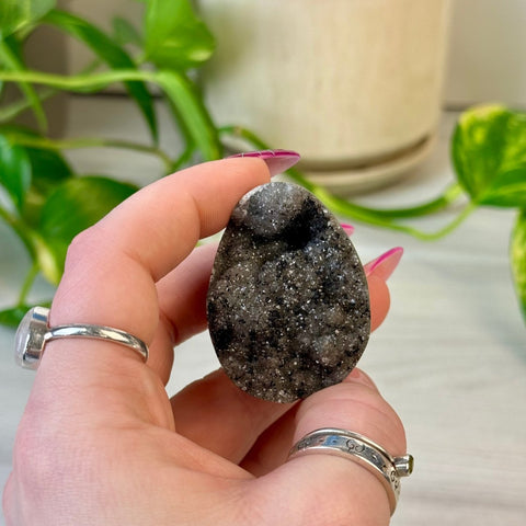 Rainbow Amethyst Egg with Custom Stand Z2 52 - Kenna's Crystals from TikTok