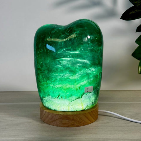Rainbow Fluorite Free Form Lamp C 3 - Kenna's Crystals from TikTok