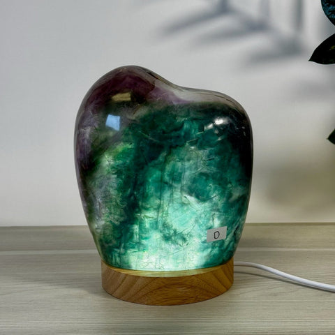 Rainbow Fluorite Free Form Lamp D 4 - Kenna's Crystals from TikTok