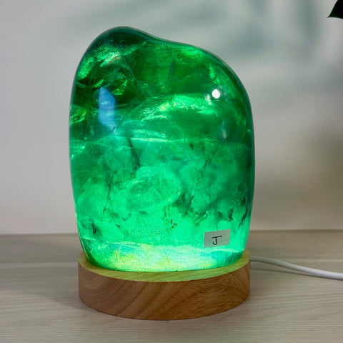 Rainbow Fluorite Free Form Lamp J 10 - Kenna's Crystals from TikTok