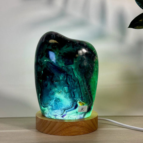 Rainbow Fluorite Free Form Lamp K 11 - Kenna's Crystals from TikTok