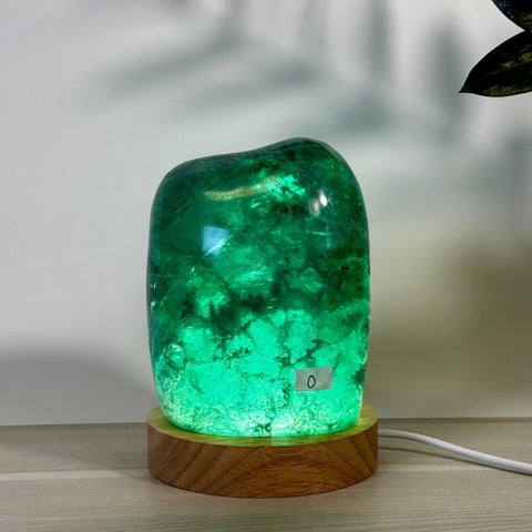 Rainbow Fluorite Free Form Lamp O 15 - Kenna's Crystals from TikTok