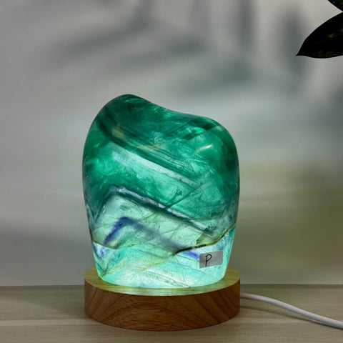 Rainbow Fluorite Free Form Lamp P 16 - Kenna's Crystals from TikTok