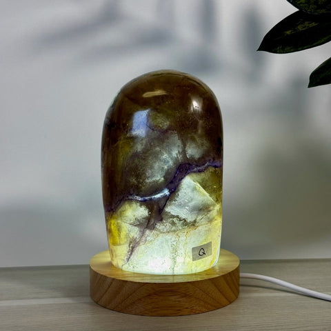 Rainbow Fluorite Free Form Lamp Q 17 - Kenna's Crystals from TikTok