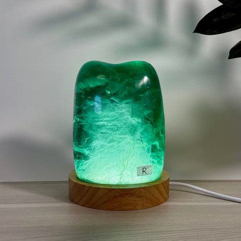 Rainbow Fluorite Free Form Lamp R 18 - Kenna's Crystals from TikTok