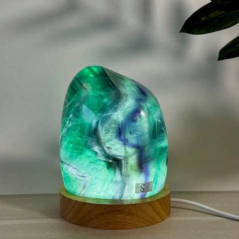 Rainbow Fluorite Free Form Lamp S 19 - Kenna's Crystals from TikTok
