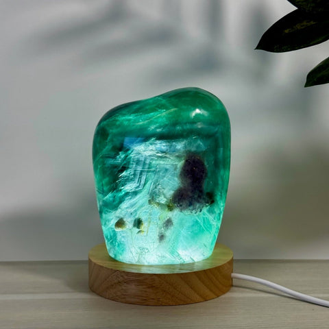 Rainbow Fluorite Free Form Lamp X 82 - Kenna's Crystals from TikTok