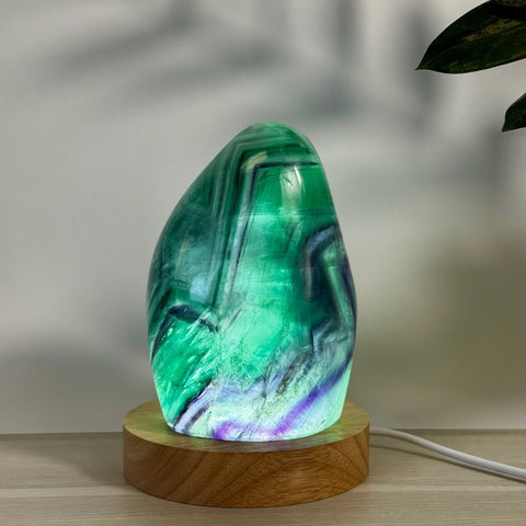 Rainbow Fluorite Free Form Lamp X 91 - Kenna's Crystals from TikTok