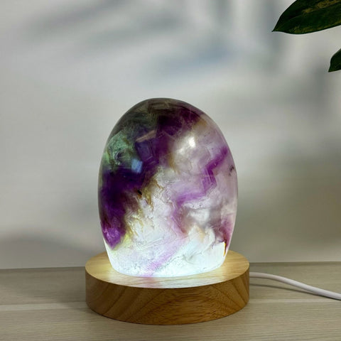 Rainbow Fluorite Free Form Lamp X 94 - Kenna's Crystals from TikTok