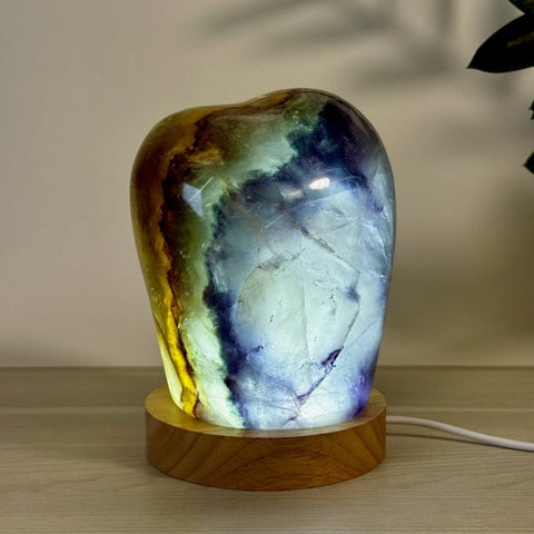 Rainbow Fluorite Free Form Lamp X 46 - Kenna's Crystals from TikTok
