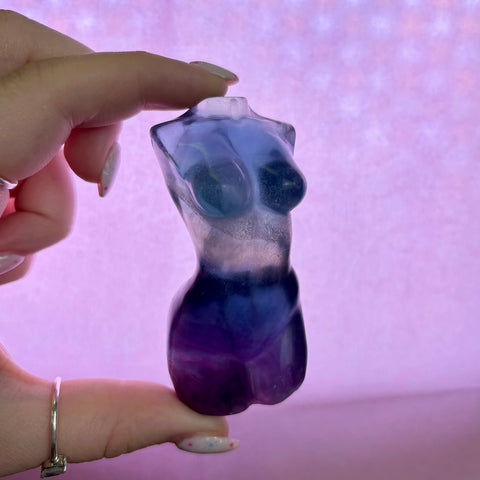 Rainbow Fluorite Goddess Body