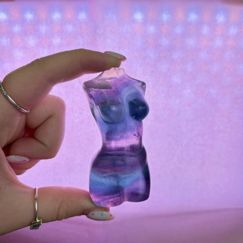 Rainbow Fluorite Goddess Body